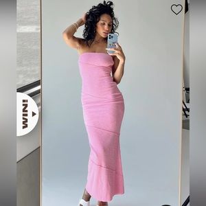 Princess Polly OSCAR MIDI DRESS PINK